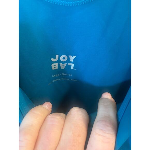 JoyLab Blue Activewear Corset Sleeveless Full-Length Bodysuit- Size Large NEW - Picture 4 of 6